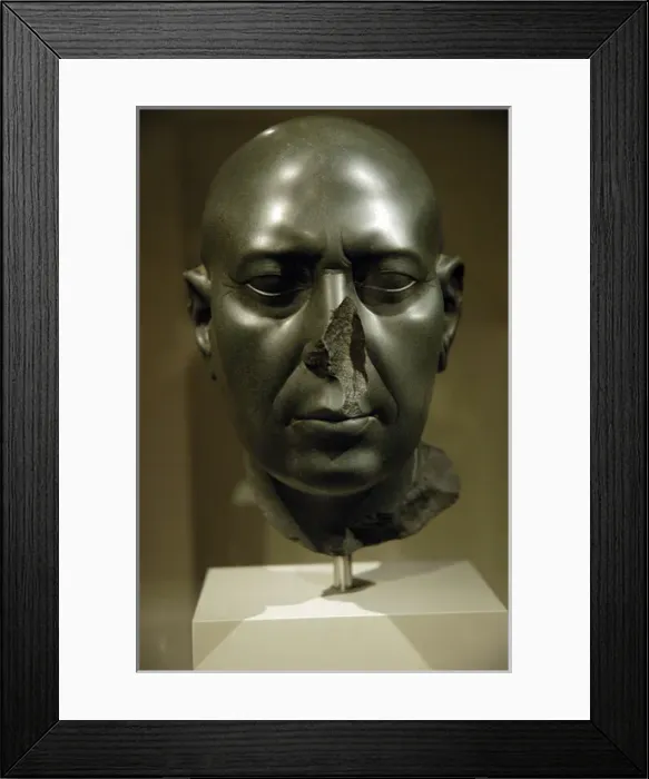 Framed Print : Egyptian Art. Berlin Green Head (c. 350 BC). Altes Museum. B Framed Print : Egyptian Art. Berlin Green Head (c. 350 BC). Altes Museum. B
