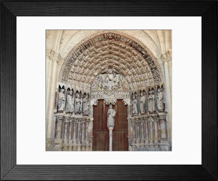 Framed Print : Spain. Toro. Church of Saint Mary the Great. Southern entranc Framed Print : Spain. Toro. Church of Saint Mary the Great. Southern entranc