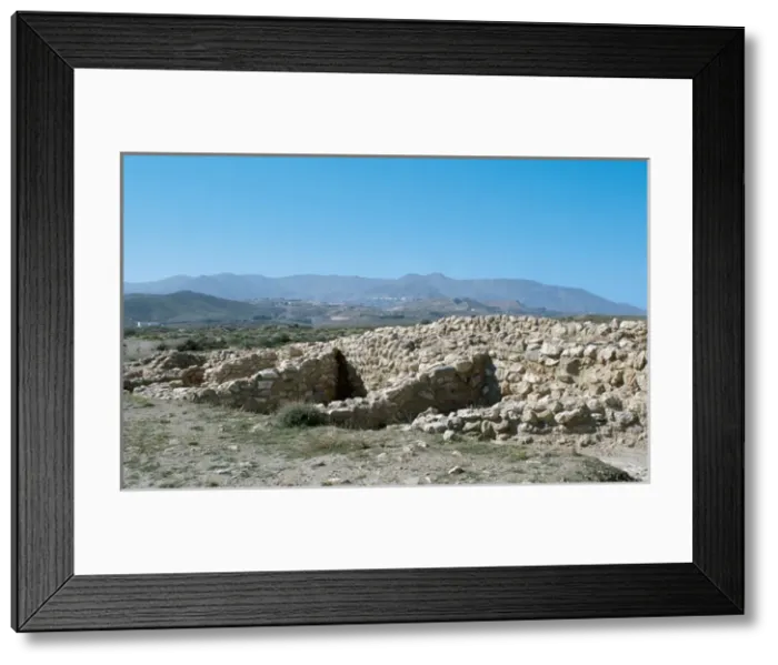 Framed Print : Megalithism. Bronze Age. Los Millares. Ruins. Santa Fe de Mo Framed Print : Megalithism. Bronze Age. Los Millares. Ruins. Santa Fe de Mo