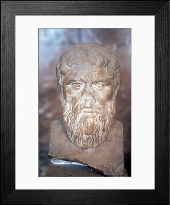 Framed Print : Plato (424 / 423 BC-348 / 447 BC). Was a classical greek philoso Framed Print : Plato (424 / 423 BC-348 / 447 BC). Was a classical greek philoso