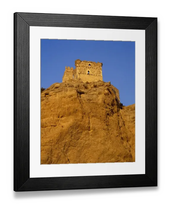 Framed Print : Spain. La Rioja. Quel. Castle. 15th century. Homage Tower Framed Print : Spain. La Rioja. Quel. Castle. 15th century. Homage Tower