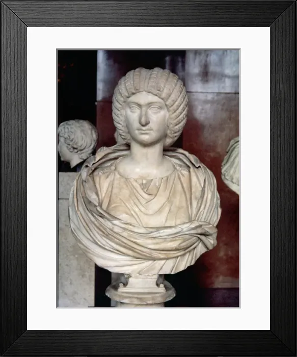 Framed Print : Julia Domna (c. 158-217) Roman Empress and second wife of Sep Framed Print : Julia Domna (c. 158-217) Roman Empress and second wife of Sep