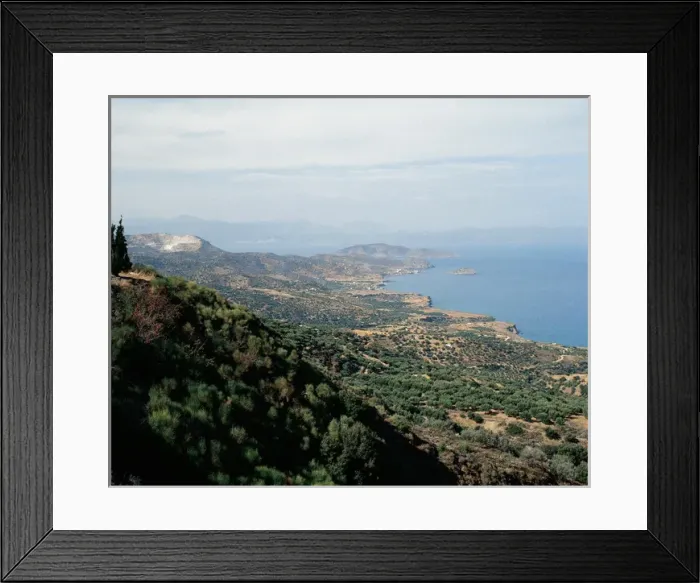 Framed Print : Greece. Island of Crete. Overview of the northern coast Framed Print : Greece. Island of Crete. Overview of the northern coast