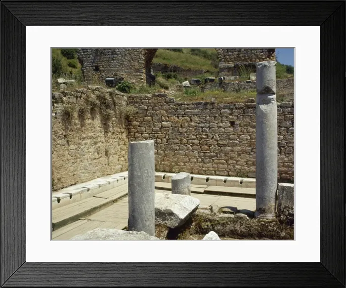 Framed Print : Ephesus. Roman latrinae Framed Print : Ephesus. Roman latrinae