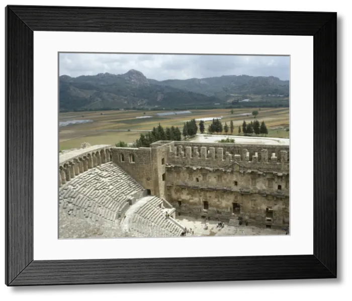 Framed Print : Aspendos Theatre. 2nd century AD. Turkey Framed Print : Aspendos Theatre. 2nd century AD. Turkey