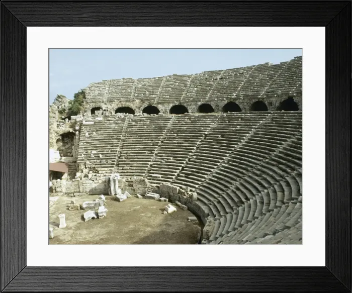 Framed Print : Side. Roman Theatre. Anatolian Peninsula Framed Print : Side. Roman Theatre. Anatolian Peninsula