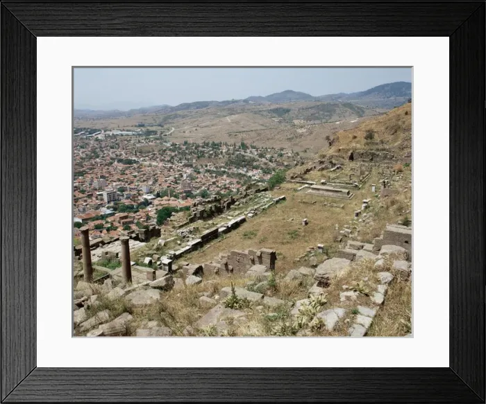 Framed Print : Turkey. Pergamon. City and ruins Framed Print : Turkey. Pergamon. City and ruins