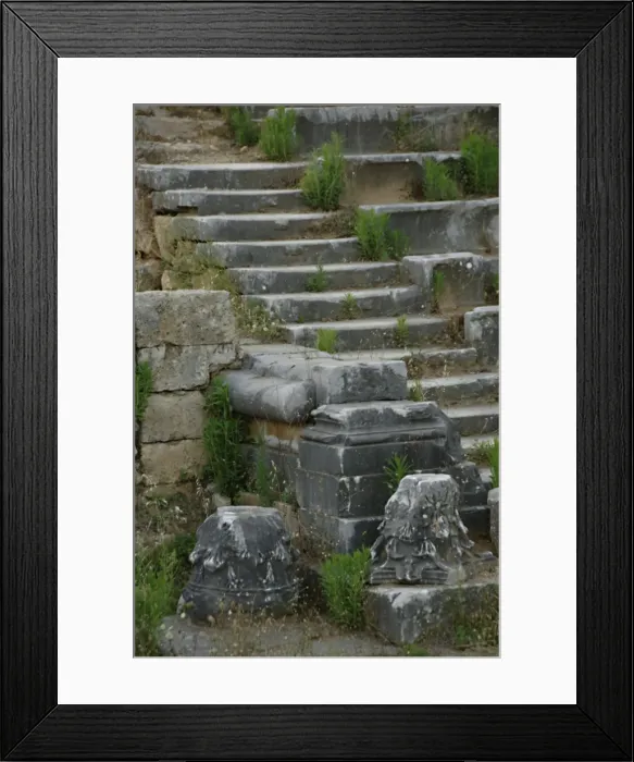 Framed Print : Greece. Sparta. Roman Theater. 30-20 BC. Ruins