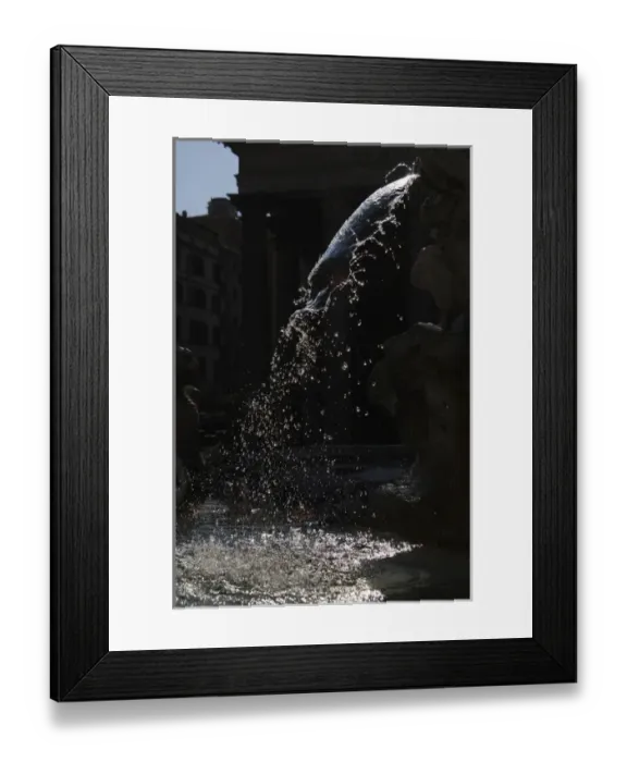 Framed Print : Fountain. Water jet. Italy Framed Print : Fountain. Water jet. Italy