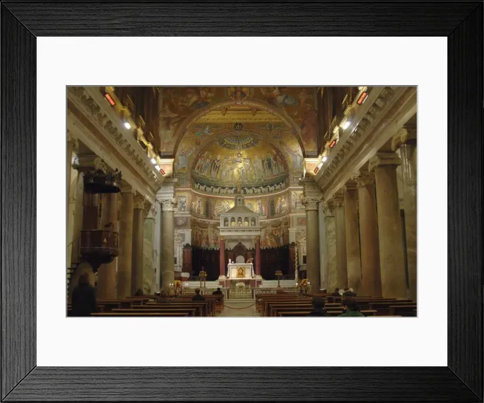 Framed Print : Italy. Rome. Basilica of Our Lady in Trastevere. Interior Framed Print : Italy. Rome. Basilica of Our Lady in Trastevere. Interior