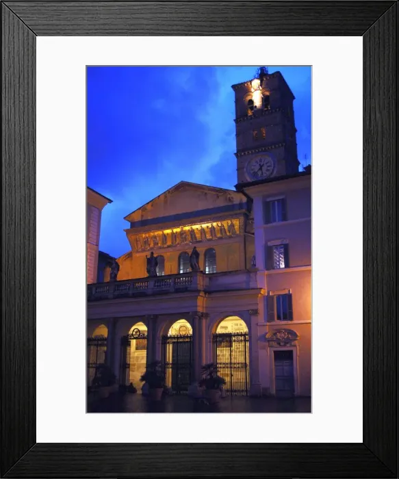 Framed Print : Italy. Rome. Basilica of Our Lady in Trastevere. Facade Framed Print : Italy. Rome. Basilica of Our Lady in Trastevere. Facade