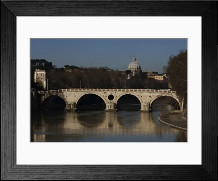 Framed Print : Italy. Rome. Sisto Bridge. 1473-1479 Framed Print : Italy. Rome. Sisto Bridge. 1473-1479