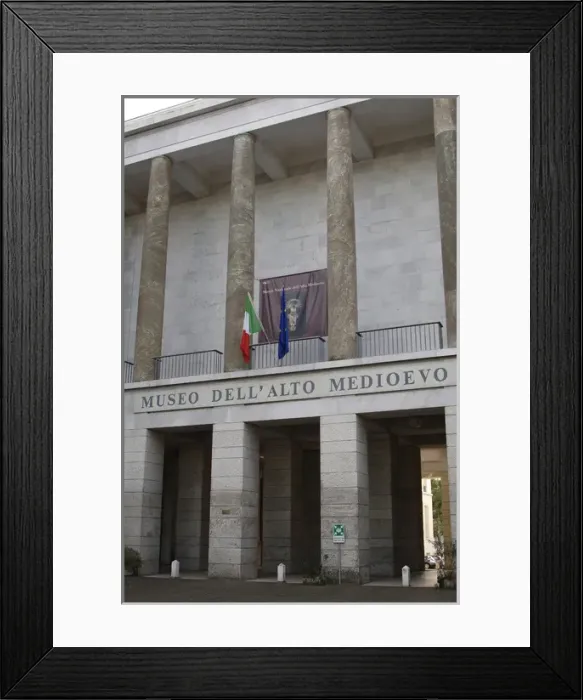 Framed Print : Italy. Rome. National Museum of the Early Middle Ages. Exter Framed Print : Italy. Rome. National Museum of the Early Middle Ages. Exter
