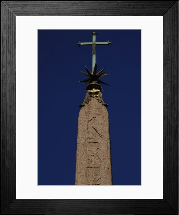 Framed Print : Macuteo Obelisk. Dated at time of egyptian pharaoh Ramesses Framed Print : Macuteo Obelisk. Dated at time of egyptian pharaoh Ramesses