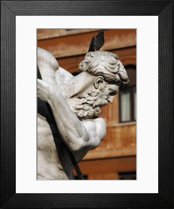Framed Print : Italy. Rome. Fountain of Neptune. Detail of Neptunes statue Framed Print : Italy. Rome. Fountain of Neptune. Detail of Neptunes statue