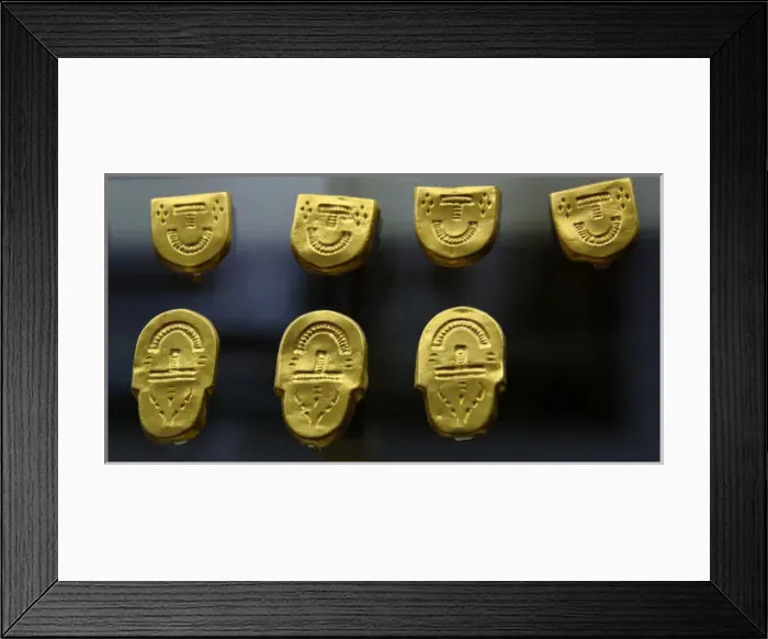 Framed Print : Gold ornaments of a belt Framed Print : Gold ornaments of a belt