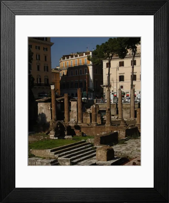 Framed Print : Italy. Rome. Sacred area of Largo di Torre Argentina. Temple Framed Print : Italy. Rome. Sacred area of Largo di Torre Argentina. Temple