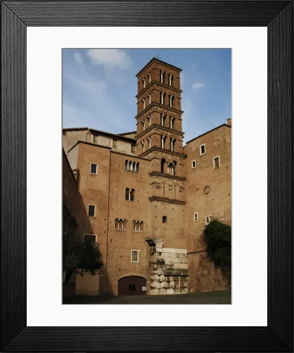 Framed Print : Bell tower of the Basilica of Saints John and Paul. 11th cen Framed Print : Bell tower of the Basilica of Saints John and Paul. 11th cen