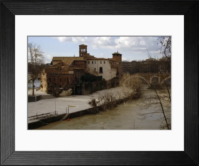 Framed Print : Tiber Island. Italy Framed Print : Tiber Island. Italy