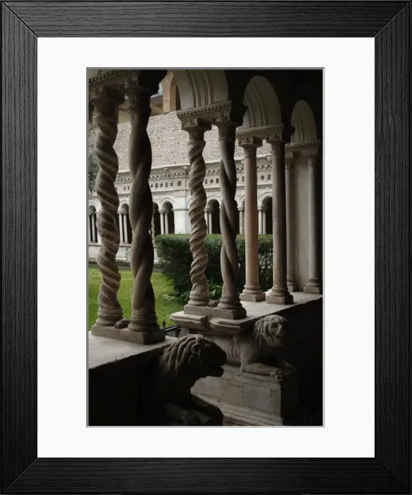 Framed Print : Archbasilica of Saint John Lateran. Cloister Framed Print : Archbasilica of Saint John Lateran. Cloister
