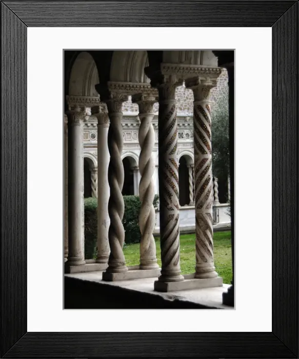 Framed Print : Archbasilica of Saint John Lateran. Cloister Framed Print : Archbasilica of Saint John Lateran. Cloister