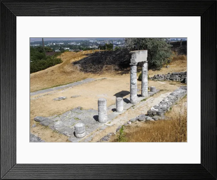 Framed Print : Ruins of ancient Greek city of Panticapaeum. Autonomous Repu Framed Print : Ruins of ancient Greek city of Panticapaeum. Autonomous Repu
