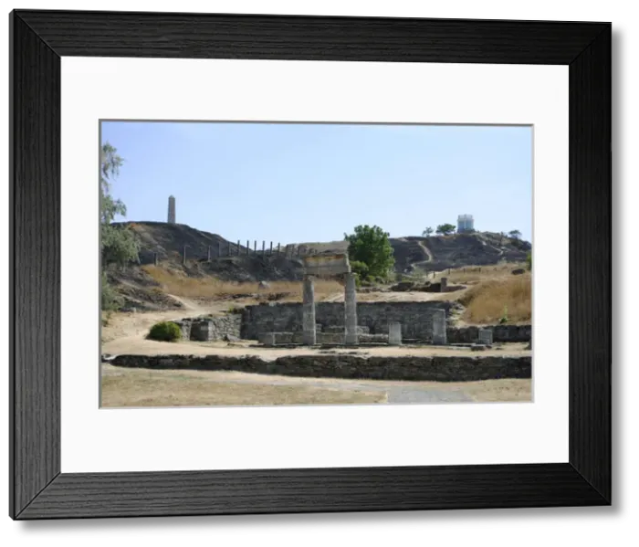 Framed Print : Ruins of ancient Greek city of Panticapaeum. Autonomous Repu Framed Print : Ruins of ancient Greek city of Panticapaeum. Autonomous Repu