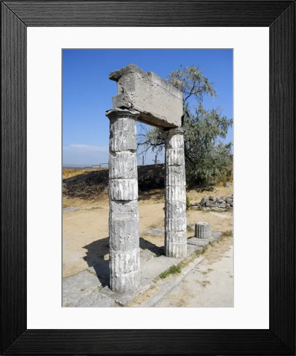 Framed Print : Ruins of ancient Greek city of Panticapaeum. Autonomous Repu
