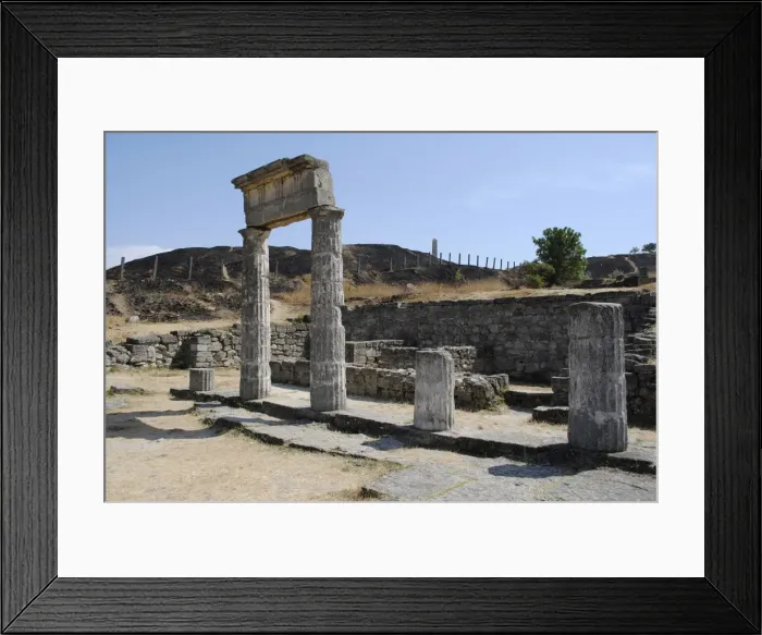 Framed Print : Ruins of ancient Greek city of Panticapaeum. Autonomous Repu Framed Print : Ruins of ancient Greek city of Panticapaeum. Autonomous Repu