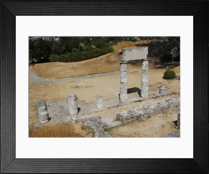 Framed Print : Ruins of ancient Greek city of Panticapaeum. Autonomous Repu Framed Print : Ruins of ancient Greek city of Panticapaeum. Autonomous Repu