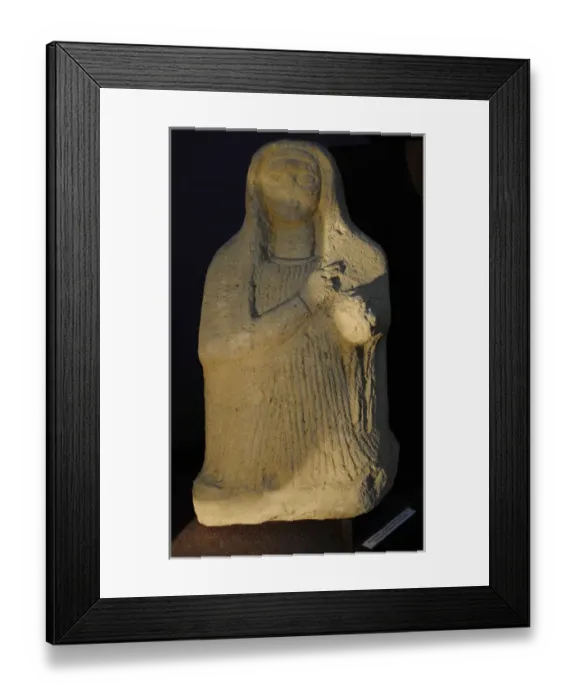 Framed Print : Female statue. Late 1st century BC - Early 1st century AD Framed Print : Female statue. Late 1st century BC - Early 1st century AD