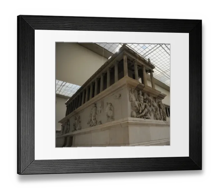 Framed Print : Pergamon Altar. Detail Framed Print : Pergamon Altar. Detail