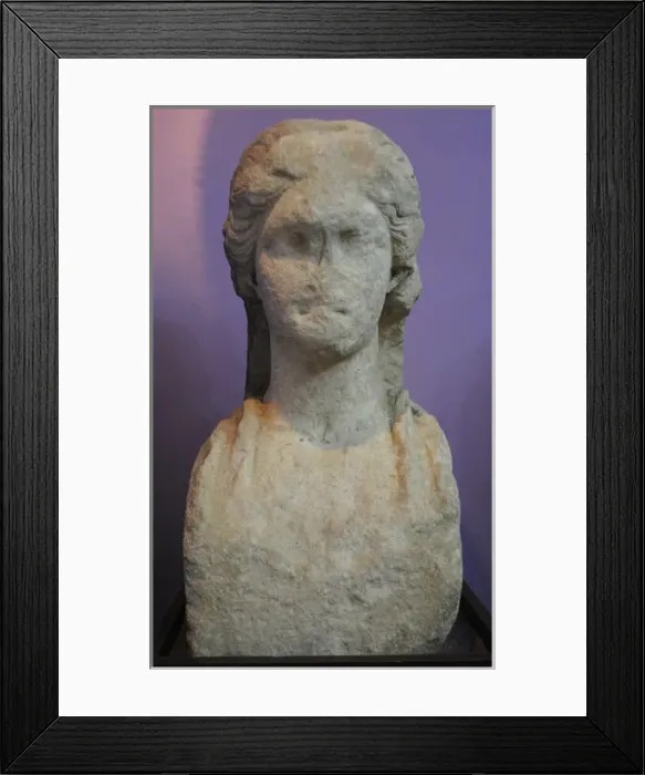 Framed Print : Goddess Demeter. Marble. 4th century BC Framed Print : Goddess Demeter. Marble. 4th century BC