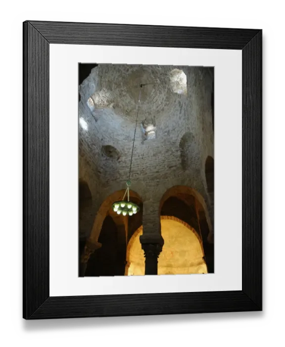 Framed Print : Church of St. Michael (San Miguel). Domed dome. Tarrasa. Cat Framed Print : Church of St. Michael (San Miguel). Domed dome. Tarrasa. Cat