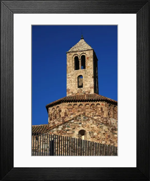 Framed Print : Romanesque Art. Spain. Church of St. Mary. Octogonal dome an Framed Print : Romanesque Art. Spain. Church of St. Mary. Octogonal dome an