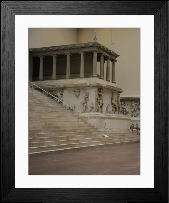 Framed Print : Pergamon Altar. Detail Framed Print : Pergamon Altar. Detail