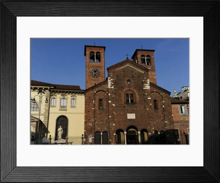 Framed Print : Italy. Milan. Church of the Holy Sepulchre. Founded in 1030 Framed Print : Italy. Milan. Church of the Holy Sepulchre. Founded in 1030