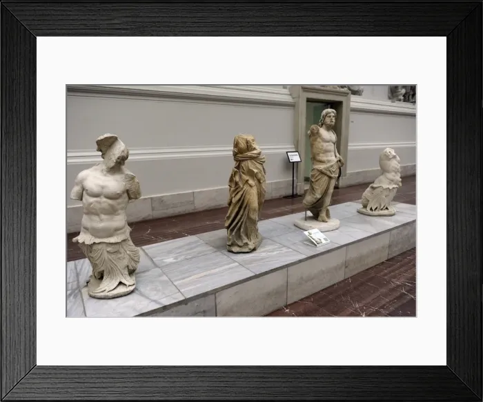 Framed Print : Pergamon Altar. Statue. Detail Framed Print : Pergamon Altar. Statue. Detail