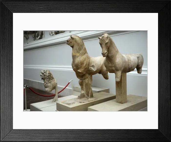 Framed Print : Pergamon Altar. Statue. Detail Framed Print : Pergamon Altar. Statue. Detail
