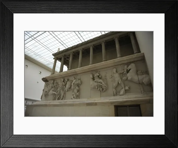 Framed Print : Pergamon Altar. Detail Framed Print : Pergamon Altar. Detail