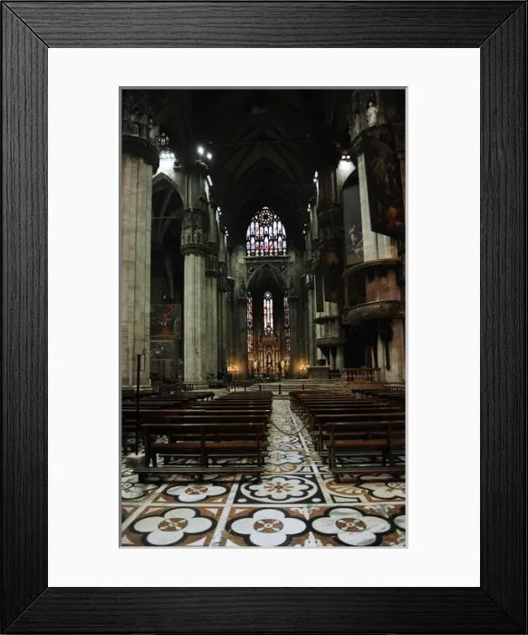 Framed Print : Italy. Milan. Cathedral. Gothic. 15th century. Interior Framed Print : Italy. Milan. Cathedral. Gothic. 15th century. Interior
