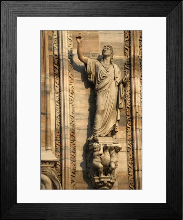 Framed Print : Italy. Milan. Cathedral. Gothic. 14th century. John the Evan