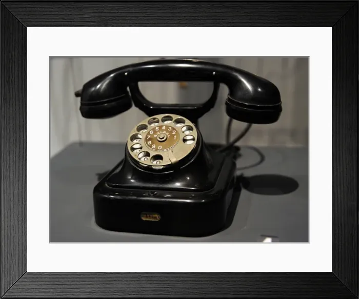 Framed Print : Automatic central battery telephone. Model 27. Siemens. 1927 Framed Print : Automatic central battery telephone. Model 27. Siemens. 1927