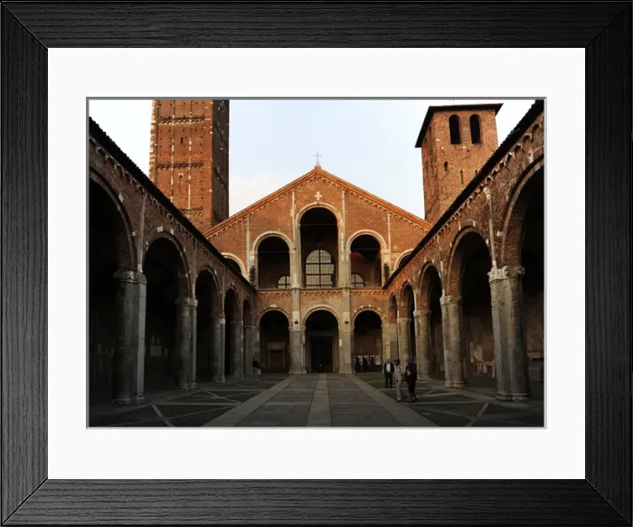 Framed Print : Italy. Milan. Basilica of St. Ambrose. Consagred in 379. Rom Framed Print : Italy. Milan. Basilica of St. Ambrose. Consagred in 379. Rom