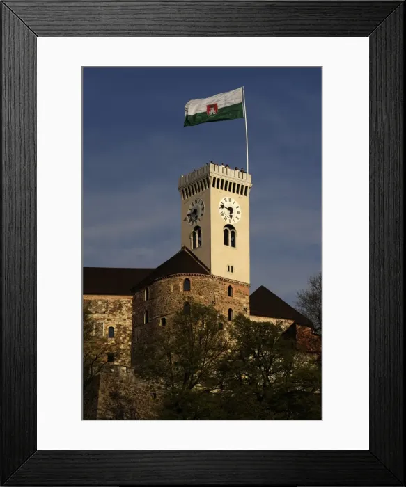Framed Print : Slovenia. Ljubljana. Castle. Built in the 12th century Framed Print : Slovenia. Ljubljana. Castle. Built in the 12th century