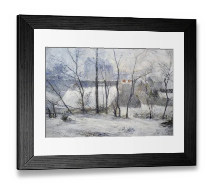 Framed Print : Paul Gauguin (1848-1903). French painter. Winter Landscape Framed Print : Paul Gauguin (1848-1903). French painter. Winter Landscape