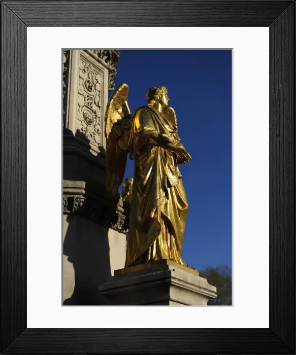 Framed Print : Croatia. Zagreb. Holy Marys column with angels and fountain Framed Print : Croatia. Zagreb. Holy Marys column with angels and fountain
