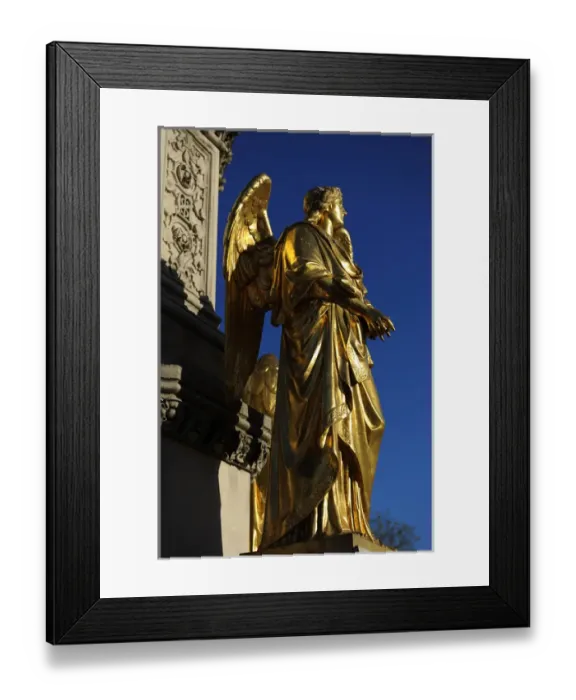 Framed Print : Croatia. Zagreb. Holy Marys column with angels and fountain Framed Print : Croatia. Zagreb. Holy Marys column with angels and fountain