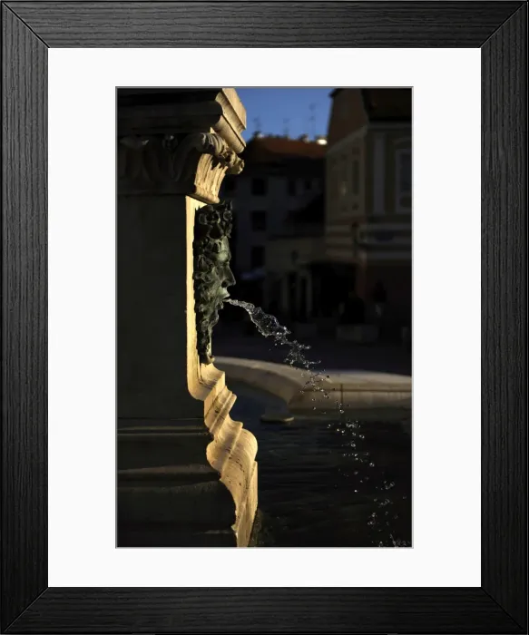 Framed Print : Croatia. Zagreb. Holy Marys column with angels and fountain Framed Print : Croatia. Zagreb. Holy Marys column with angels and fountain