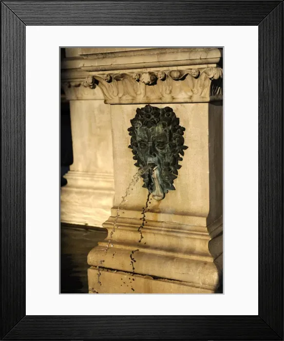 Framed Print : Croatia. Zagreb. Holy Marys column with angels and fountain Framed Print : Croatia. Zagreb. Holy Marys column with angels and fountain
